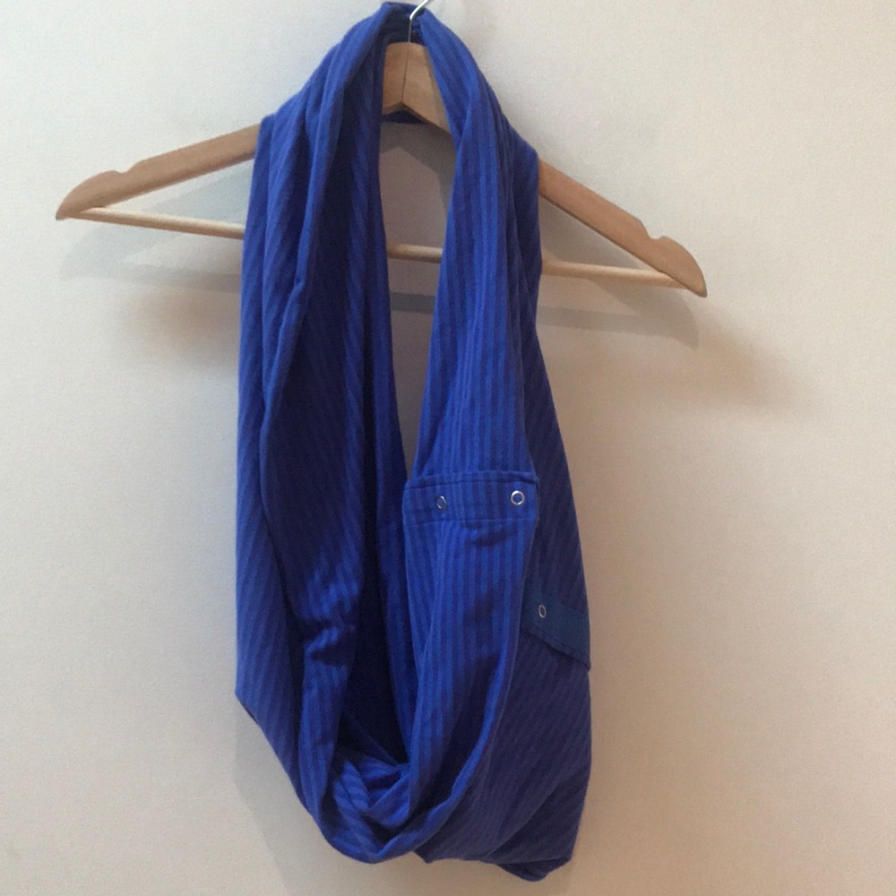 Ivivva Blue Striped Village Chill Scarf